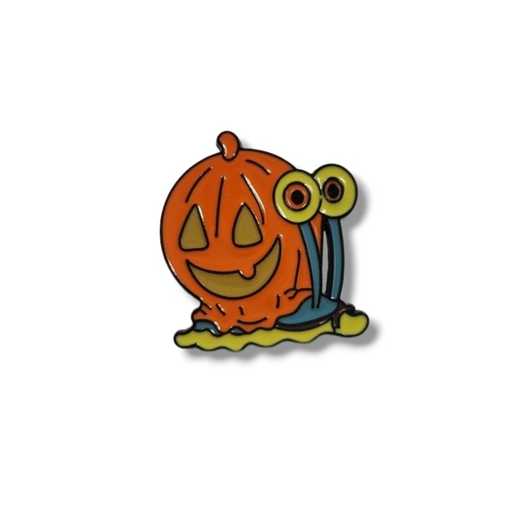SpongeBob Squarepants Jewelry - SpongeBob Squarepants Halloween Pumpkin Shell Gary Pin/Brooch